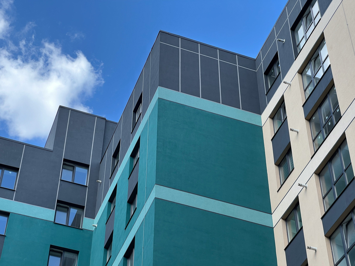 Completed Sto render system facade on a commercial building in Australia