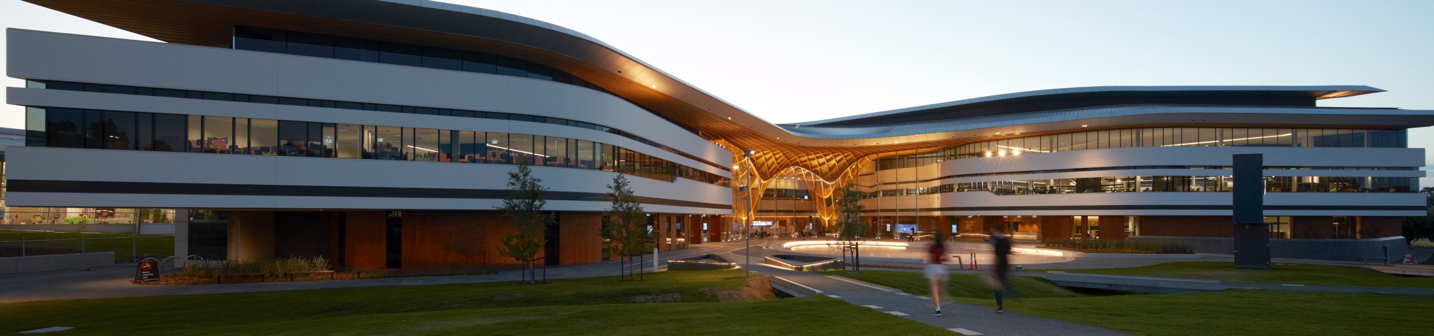 Sto render system facade on Bunjil Place