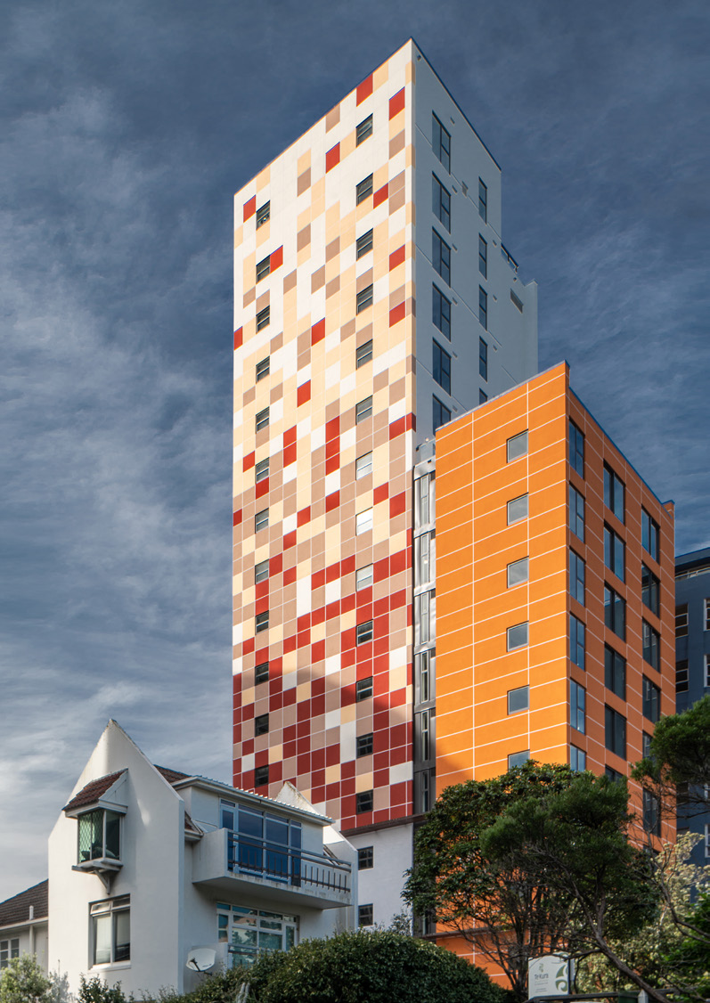 Frame Apartments, Wellington — StoTherm masonry facade